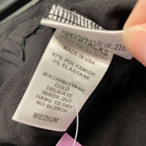 Haystacks Black Textured Pants Size Medium - Picture 6 of 6